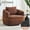 Brown, variant on 360° Swivel Round Comfy Chair with Soft Pillow, Teddy Fleece High-Resilience Sponge Single Sofa, No Assembly Needed for Living Room, Bedroom, Apartment, Brown