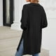 thumbnail image 5 of Camisa para mujer,Camisa informal de manga larga con cuello vuelto para mujer, de invierno, lisa, de tejido elástico suave, corte regular para uso diario, sopatenor, 5 of 8