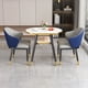 thumbnail image 4 of Oval Small Office Dinning Tables Kitchen Chairs Balcony Nordic Dinning Tables Coffee Set Modern Mesa Plegable Home Furniture My Lux Decor Round, 4 of 24