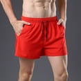 thumbnail image 6 of IWRICH Men's Running Shorts Athletic Workout Gym Shorts with Pockets Red XL, 6 of 8