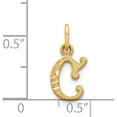 thumbnail image 4 of 14k Yellow Gold Letter C Initial Charm - 12.25mm, 4 of 6