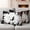 Black White, variant on Halloween Outdoor Waterproof Pillow Covers, Scary Cartoon Black Castle Forest Trees Decorative Square Throw Pillowcase Sofa Cushion Sham for Patio/Couch/Chair, 16"x16" 2 Pack
