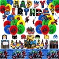 thumbnail image 1 of Globos de cumpleaños decoración Kit de fiesta alusivo a los Avengers, 1 of 9