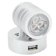 thumbnail image 4 of Interior Bedside Spotlight, Touch Dimmer Adjustable LED RV Reading Light 90 Rotatable  for Campers Caravans Black Housing,Silver Housing, 4 of 7
