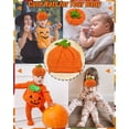 thumbnail image 3 of Gorro de punto Tinsow Baby con forma de calabaza para bebés de 0 a 12 meses, 3 of 7