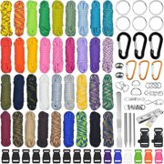 XENAKY Paracord Set-Paracord 550 Nylon Cord,Paracord Rope Multifunction Includes Rope and Sewing Needles,For Outdoor Sports,Suitable for Diy Bracelet Making (36 Colors)