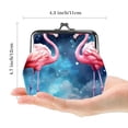 thumbnail image 2 of Stylish Coin Purse with 0.7 Microfiber & Zinc Alloy Clasp - 4.3x4.7 in (11x12 cm) Size, 2 of 7
