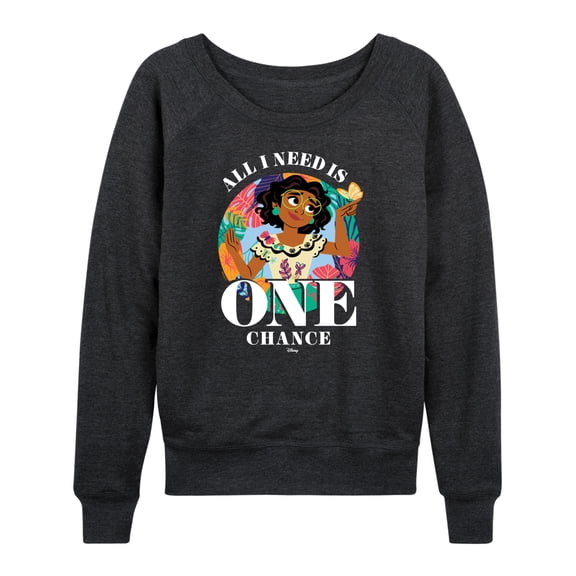 Encanto - All I Need Is One Chance - Women's Lightweight French Terry Long Sleeve Shirt