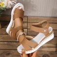 thumbnail image 5 of Willtoo Wedges Sandals for Women Open Toe Slingback Platform Wedges Sandal with Adjustable Ankle Strap Summer Slip On Arch Support Comfortable Walking Sandals Casual Dressy Beach Outdoor Sandal, 5 of 6