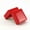 Glossy Red, variant on Black Single Watch Gift Box Pillow Pu Leather Wristwatch Display Case Organizer-Red
