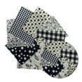 thumbnail image 4 of Decodeary 8pcs Cotton Sewing Quilting Fabric Patchwork DIY Clothing Sewing Craft Stars Pattern Fabric 25x25cm, 4 of 5