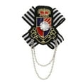 thumbnail image 2 of Insignia de Broche Vintage de 2 Piezas, Trajes de Británica, Broches de , Alfileres. Hugo Insignia de broche azul marino, 2 of 10