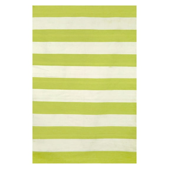 Liora Manne Sorrento Rugby Stripe Green Rug 7'6" x 9'6" SRN71630216