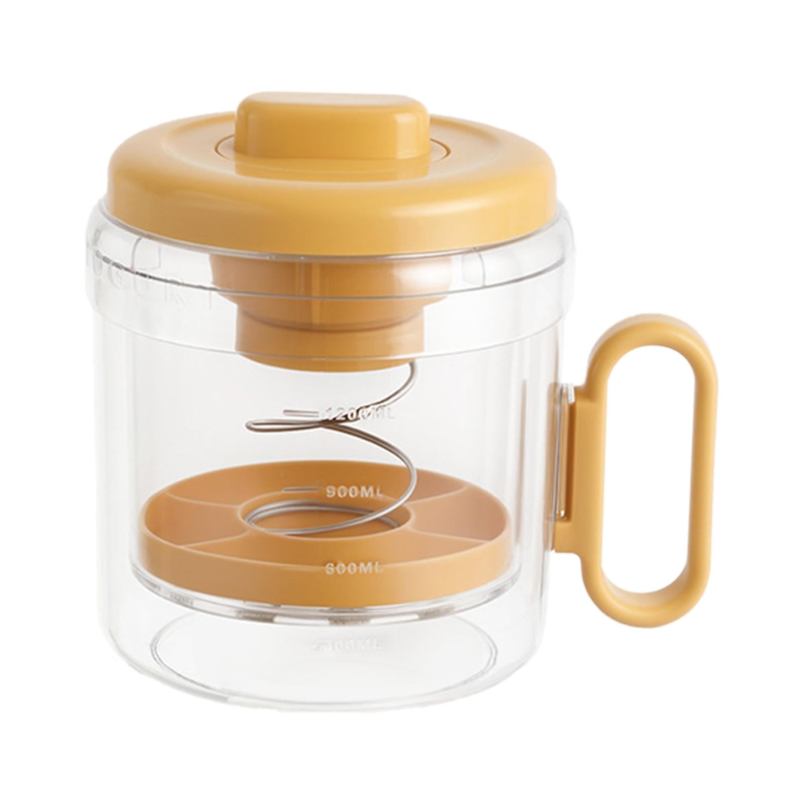 YWMJZEU Yogurt Strainer Quick Yoghurt Maker for Soup Thick Greek Yogurt Soybean Milk Orange
