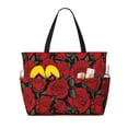 thumbnail image 1 of Disketp Rose Flowers Bolsa de Playa de Gran Capacidad, Bolso Impermeable y a Prueba de Arena para Mujer, Ideal para Playa, Piscina y Natación, 1 of 7