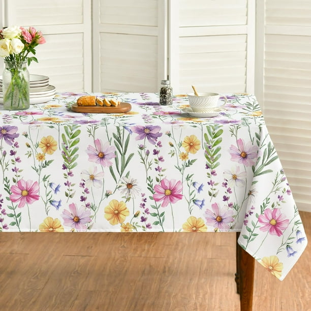 Mantel Horaldaily para primavera y verano, 152 x 264 cm, poliéster