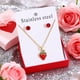 thumbnail image 4 of Joyas y relojes, accesorios, joyas, collares, delicado conjunto de collar y aretes de clavícula de acero inoxidable 304, regalo de lujo Sweet Lights, joyas de acero inoxidable, 4 of 7