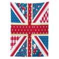 thumbnail image 3 of Ambesonne Shabby Flora Tablecloth Rectangular Table Cover, British Flag Floral, 52"x70", Multicolor, 3 of 4