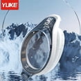 thumbnail image 2 of YUKE Lunettes de Natation Protection UV Anti-Buée Adulte Blanc Moyen + Bouchons d'Oreilles, 2 of 5