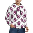 thumbnail image 2 of Wukai Cute Number 8 Print Men Hoodies Fleece Sweatshirts Long Sleeve Sweaters Pullover Fall Outfits Winter Clothes-Medium, 2 of 7