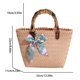 thumbnail image 4 of Bolso de playa tejido a la moda para mujer, versátil para vacaciones (caqui), 4 of 8