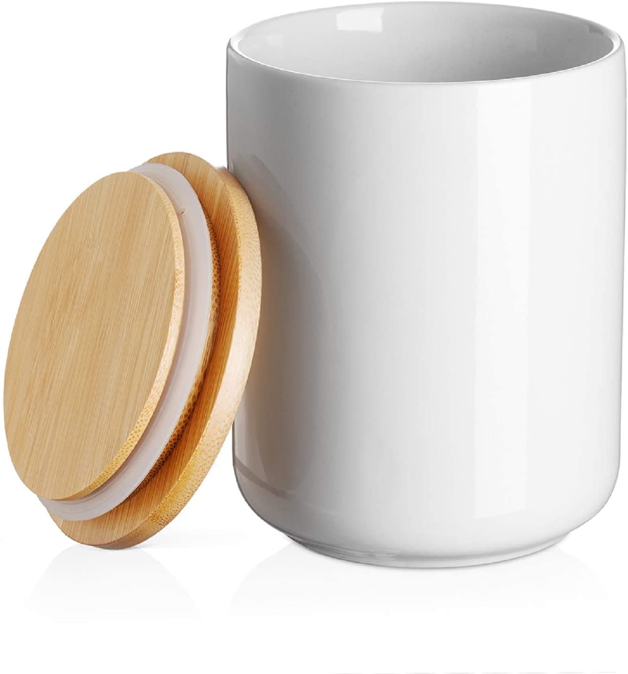 DOWAN Ceramic Kitchen Canister Food Storage with Airtight Lid, 27 oz