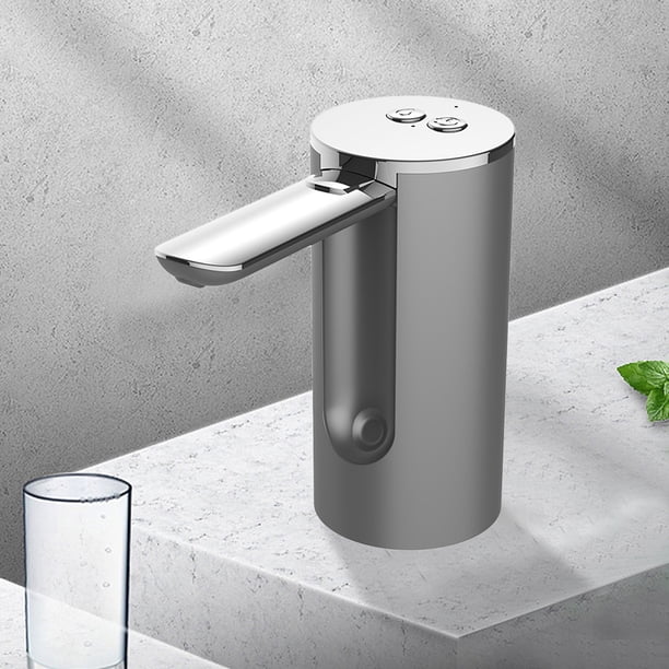 Extractor de agua de botella Bomba de agua automática eléctrica portátil (1200 mah gris)