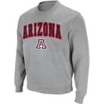 thumbnail image 3 of Arizona Wildcats Colosseum Arch & Logo Crew Neck Sweatshirt - Heather Gray, 3 of 4