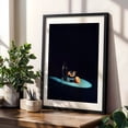 thumbnail image 4 of Orange water - Photography Minimalist Lemon Cocktail Bar Fruit Moody Kitchen Decor Black Framed Wall Art Print 5 x 7 inches, 4 of 8