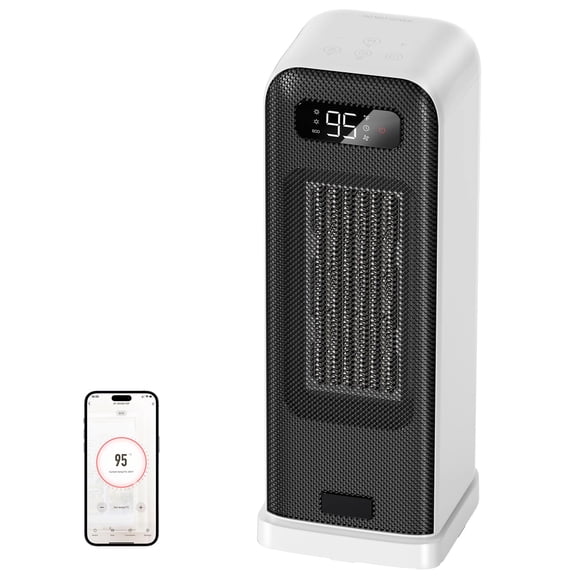 Calefactor eléctrico FLANUR 1500 W con WiFi, control por voz y temporizador