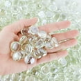 thumbnail image 5 of Galashield Glass Flat Clear Marbles Glass Pebbles Gems for Vase Fillers Stones Rocks 5 lbs Bag / 500-600 Stones, 5 of 9