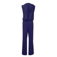 thumbnail image 4 of HHeiK Women's Banquet Dress Jumpsuit Casual Loose Sleeveless Wide Leg Pant Romper Hanging Neck Trousers, 4 of 5