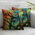 thumbnail image 3 of Jiayy  Grunge Pillowcase  Abstract Art Green Red Colorful Messy Rust Painting Throw Pillow Cover  Printed Cushion Cases Bed Sofa Decoration with Hidden Zipper, 3 of 5