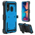 thumbnail image 2 of For Samsung Galaxy A20/A30/A205U Case,Built-in [Screen Protector] Heavy Duty Full-Body Rugged Holster Cover Case [Belt Swivel Clip][Kickstand] Blue, 2 of 5