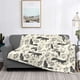 thumbnail image 2 of Fotbe Vintage Moon Fox Manta de Franela con Estampado, Manta Ultrasuave para Cama, Sofá, Auto, Hipoalergénica y Antibolitas-50"x40", 2 of 6
