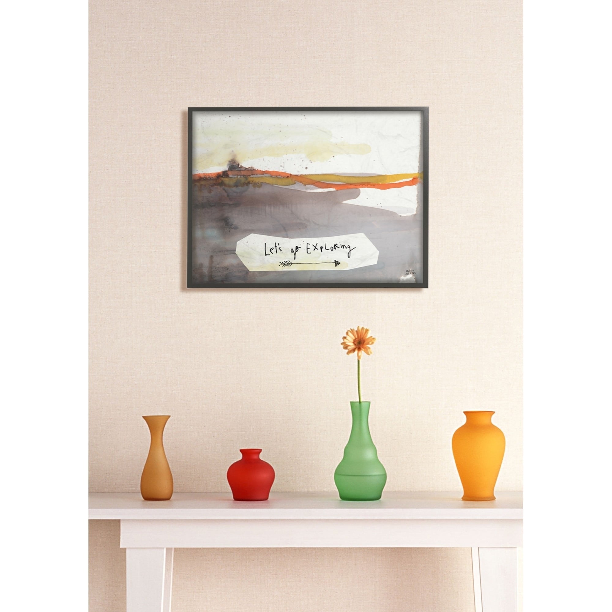 The Stupell Home Decor Collection Lets Go Exploring Painterly Landscape Wall Art