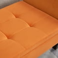 thumbnail image 6 of Miniyam 51.5" Tufted Storage Bench for Bedroom or Hallway, Orange, 6 of 9