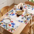 thumbnail image 5 of Watercolor Plant Placemats Set of 6, Red Blue Poppy Floral Decoration Non-Slip Place Mats Washable Table Mats for Kitchen Dining Table Decorations Indoor/Outdoor, 5 of 9