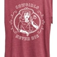 thumbnail image 3 of Instant Message - Cowgirls Never Die - Women's Short Sleeve Graphic T-Shirt, 3 of 6