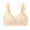 19-Beige, variant on YWDJ Push up Bras for Women Plus Size Lounge Bras No Wire Comfortable Bras Adjustable Straps Half Cup Wrap Bras Padded Comfortable Bras Sleep Bras Beige M