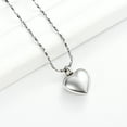 thumbnail image 5 of Small Heart Cremation Urn Necklace for Ashes Stainless Steel Urn Memorial Ash Pendant Keepsake Jewelry for Women Men, 5 of 8