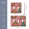 thumbnail image 2 of Yayeee Toggle Light Switch Wall Plate 2-Gang 4.56"x4.48" Decorative Outlet Cover, Brown Gingerbread Houses, 2 of 7