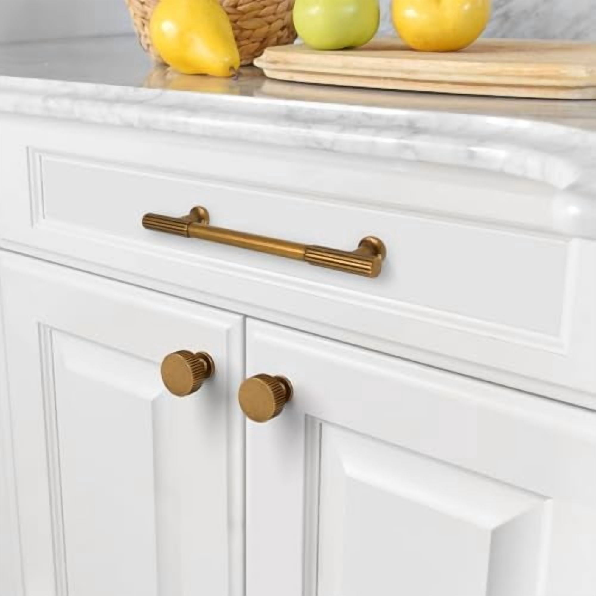 30 Pack 5 Inch(128mm) Antique Brass Cabinet pulls Kitchen Cabinet Handles, Cabinet Pulls Kitchen Cabinet Hardware for Cupboard Drawer Pulls