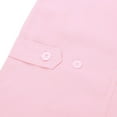 thumbnail image 7 of TiaoBug Women's Lapel Collar Short Sleeve Button Front Hospital Nurse Scrubs Dress Pink XXL, 7 of 7