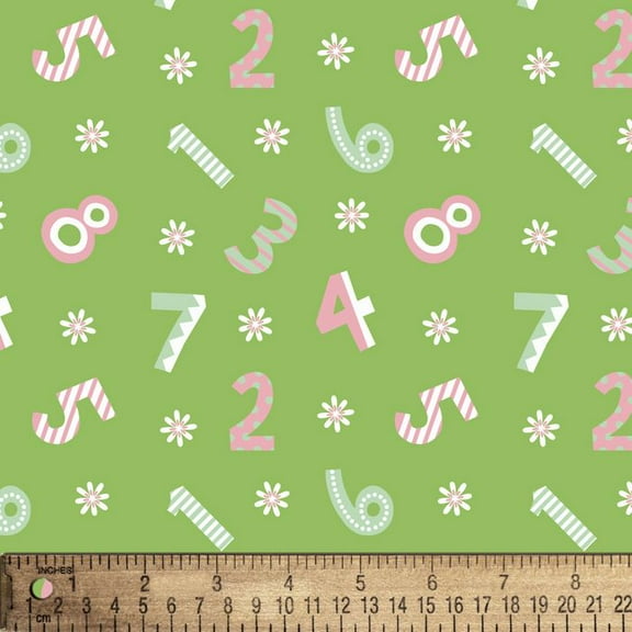 Spring Counting Flannel Fabric