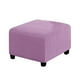 thumbnail image 1 of Yuarrent Funda otomana cuadrada resistente al desgaste y duradera Mano de obra fina Agradable para la piel Fácil de instalar Decoración del hogar violeta claro S, 1 of 6