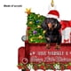 thumbnail image 2 of Navidad divertido trineo cachorro colgante acrílico árbol de Navidad mochila decoración interior del coche, 2 of 5
