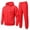 Red02, variant on Dwelliawo Sweatsuits for Men 2 Piece Solid Color Full Zip Sweat Hoodie Jogging Sport Pant Set Fleece Fall Suit with Pockets Wine M