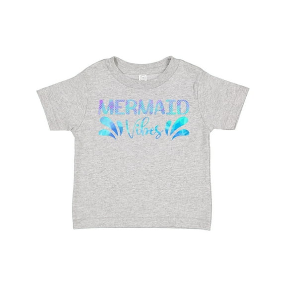 Inktastic Mermaid Vibes Text in Blues Boys or Girls Toddler T-Shirt