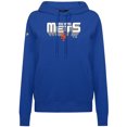 thumbnail image 2 of Women's Levelwear Royal New York Mets Adorn Retro 3D Pullover Hoodie, 2 of 3